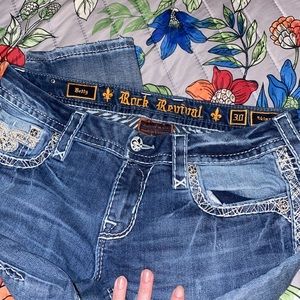 Rock revival jeans capris